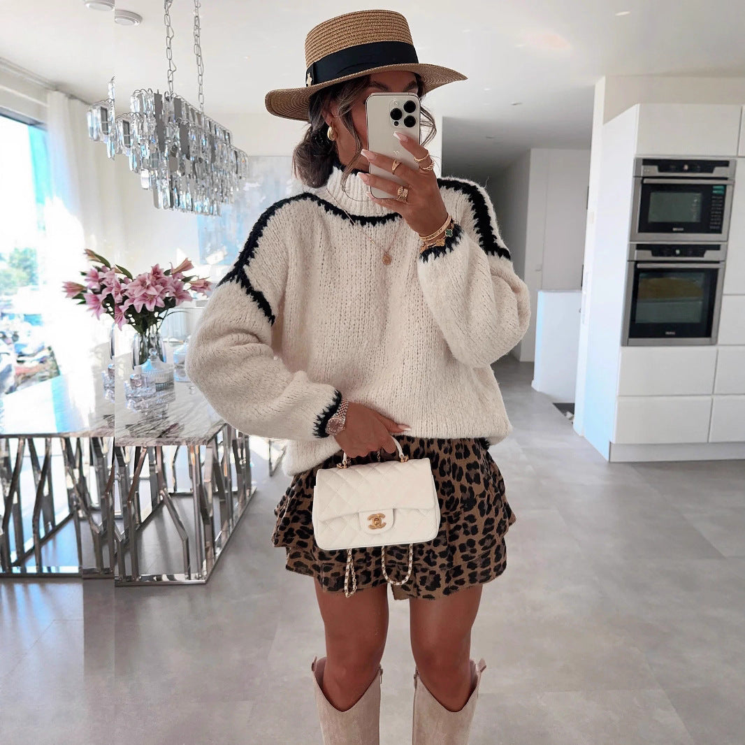 Damen Grobstrickpullover Drune