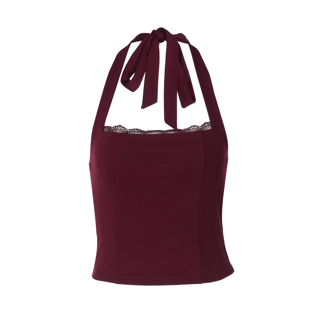 Damen Top mit Spitzenbesatz und figurformendem Schnitt Drune