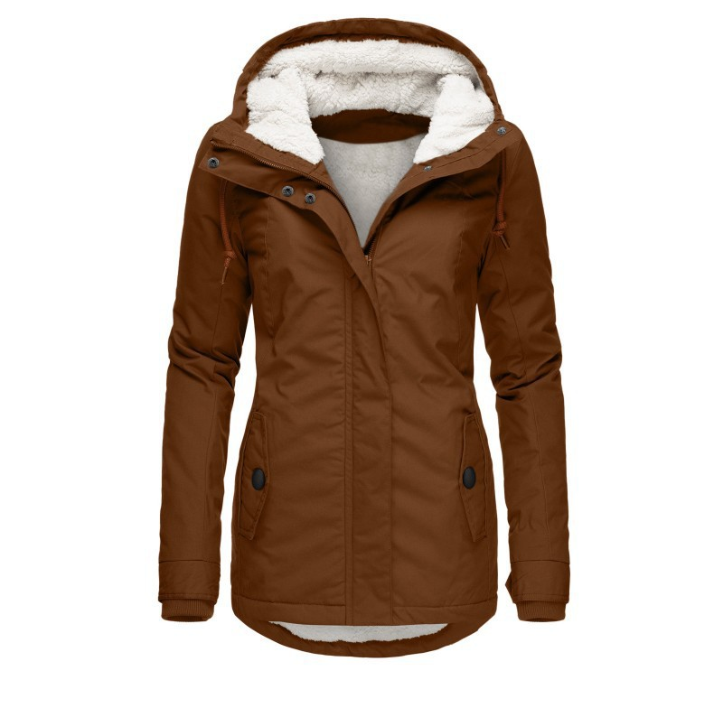 Drune | Damen Fleecegefütterte Kapuzenjacke