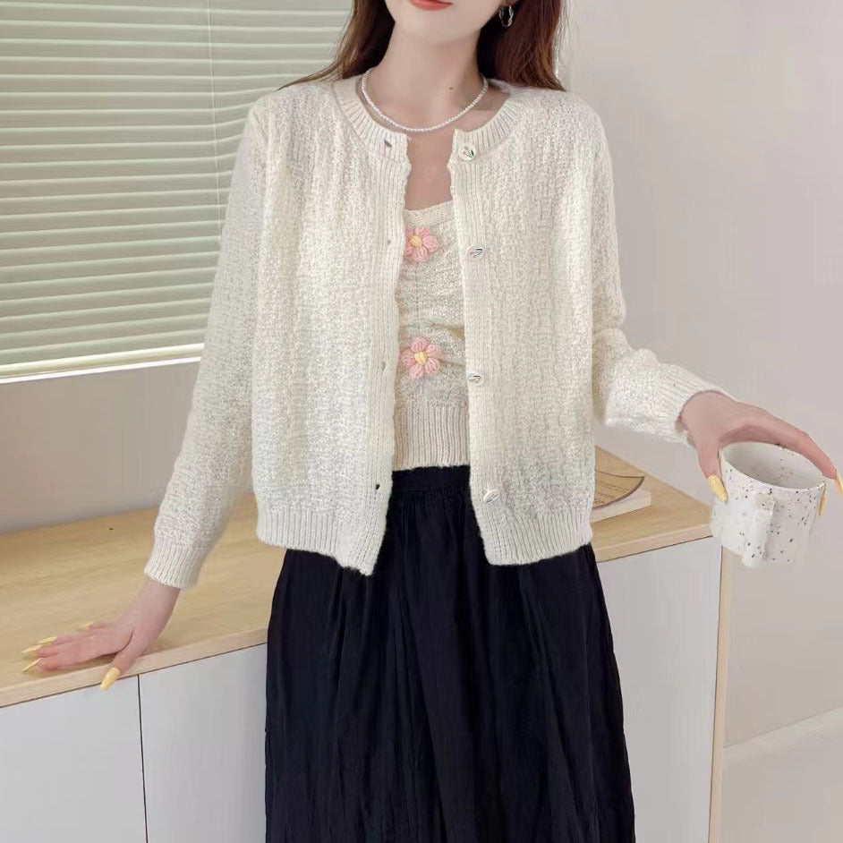 Damen Strickjacke mit feiner Struktur Drune