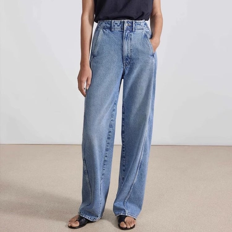 Damen Hoch geschnittene Mom-Jeans Drune
