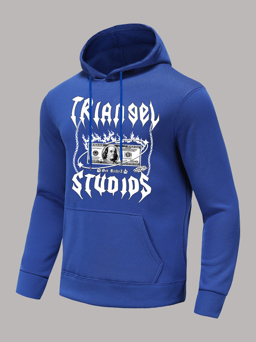 Herren Kapuzenpullover mit kreativem Grafikdruck Drune