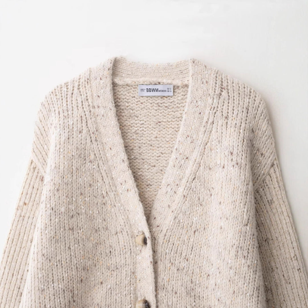 Damen Grobstrickcardigan Drune