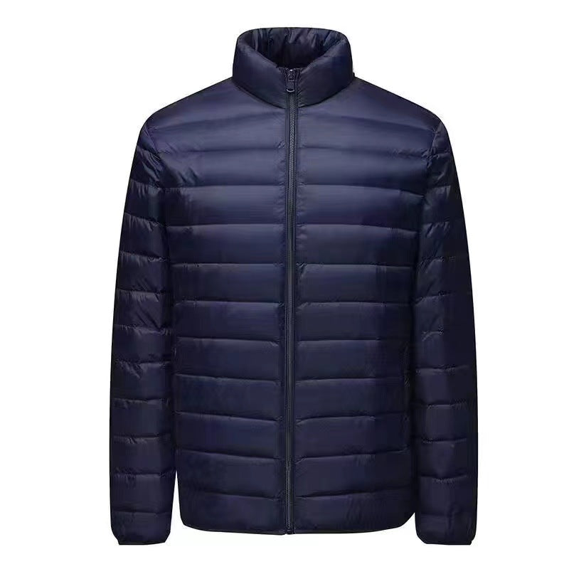 Herren nan ultraleichte Packbare Microsteppjacke mit Stehkragen, wattierter Isolierung und windabweisender Hülle Drune