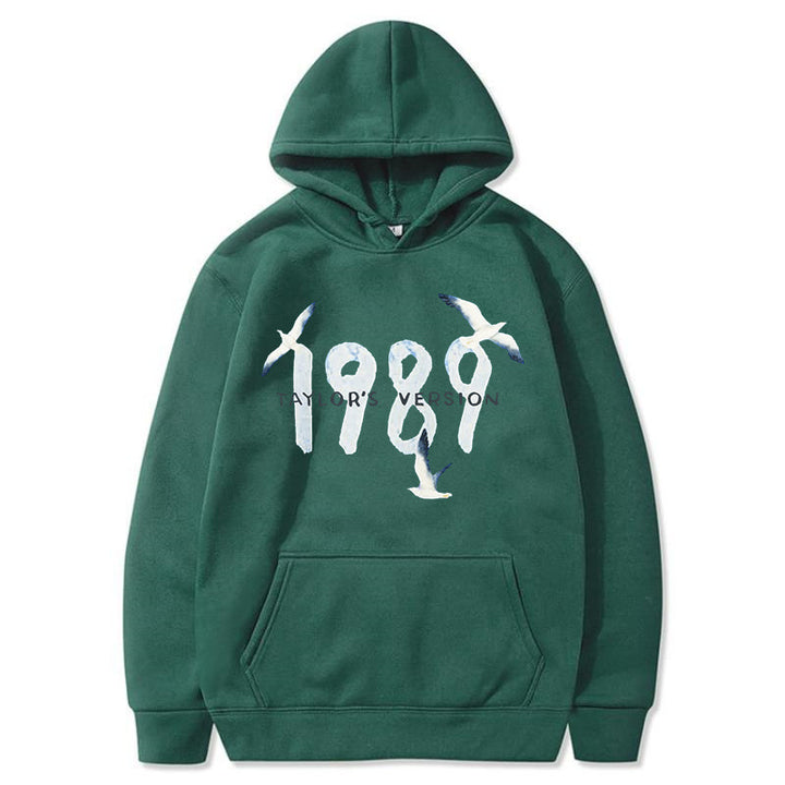 Damen Kapuzenpullover mit kreativem Vogelmotiv und hochwertiger Baumwolle Drune