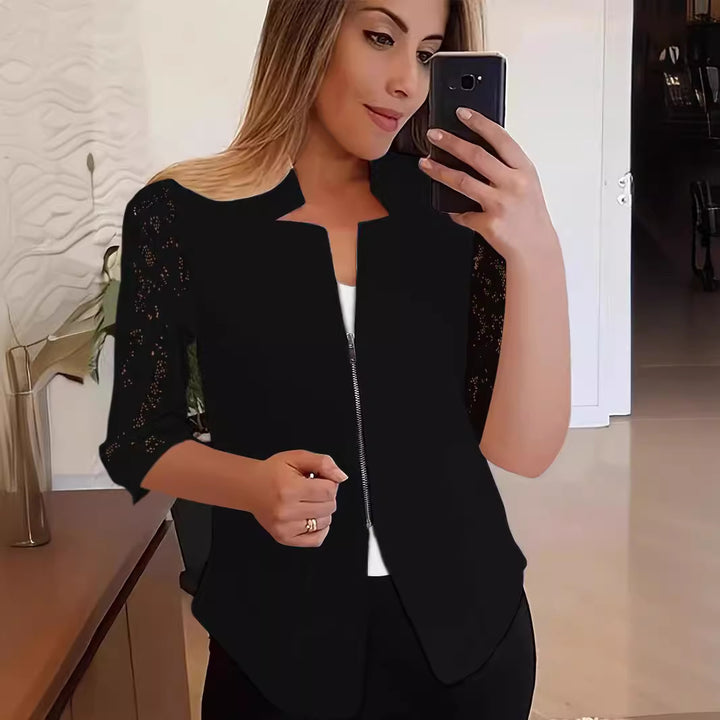 Damen Stylische Spitzenbluse Drune