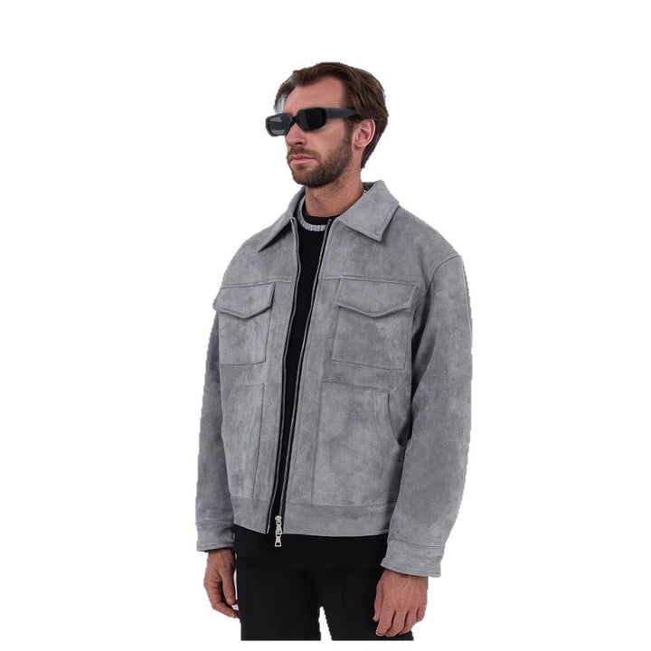Herren lässige Suede Jacke Drune