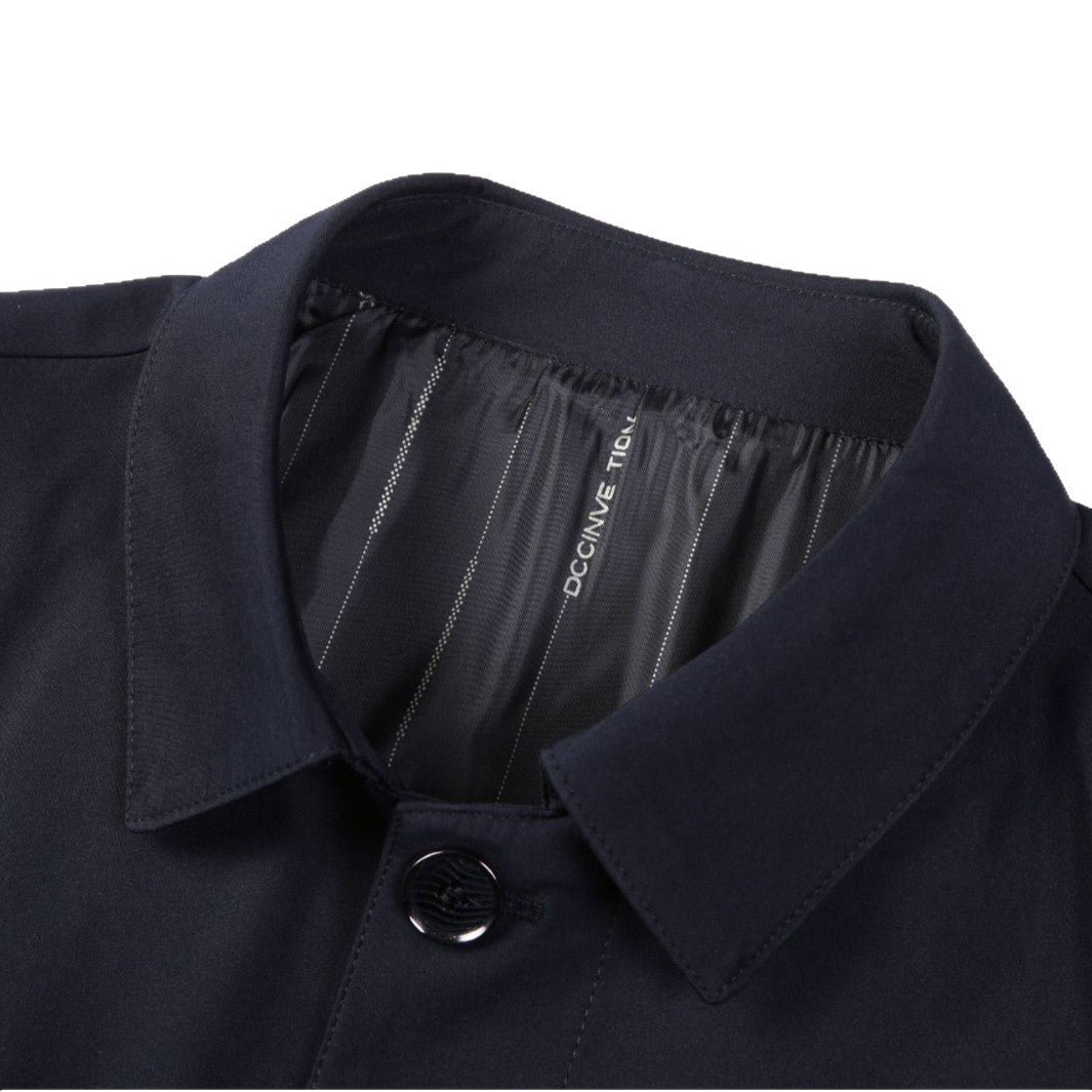 Herren Sportliche Übergangsjacke mit innovativem Stehkragen und funktionalen Reißverschlusstaschen Drune