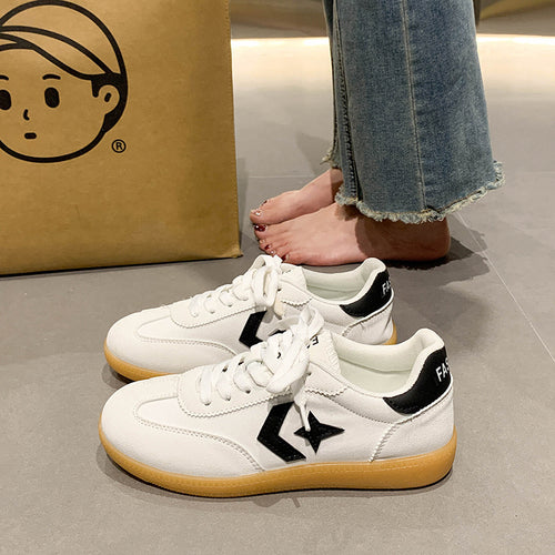 Damen nan leichte Retro-Sneaker mit gepolstertem Komfortfußbett, flexibler Gummisohle und reflektierenden Details Drune