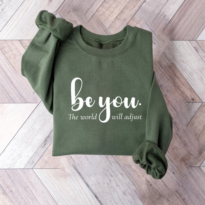 Damen Sweatshirt mit inspirierendem Motiv und motivierender Botschaft Drune