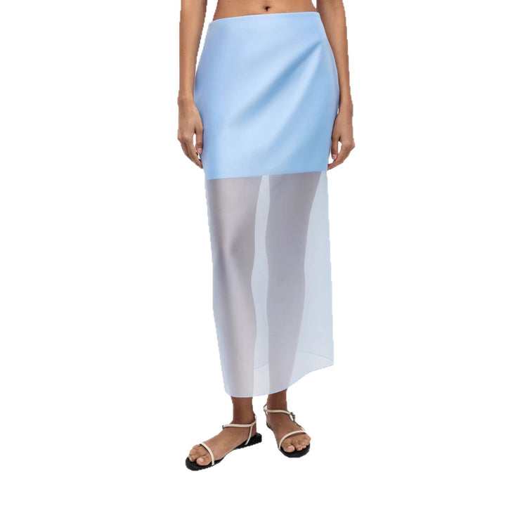 Damen Langer Chiffon-Rock mit seitlichem Schlitz und eleganter Silhouette Drune