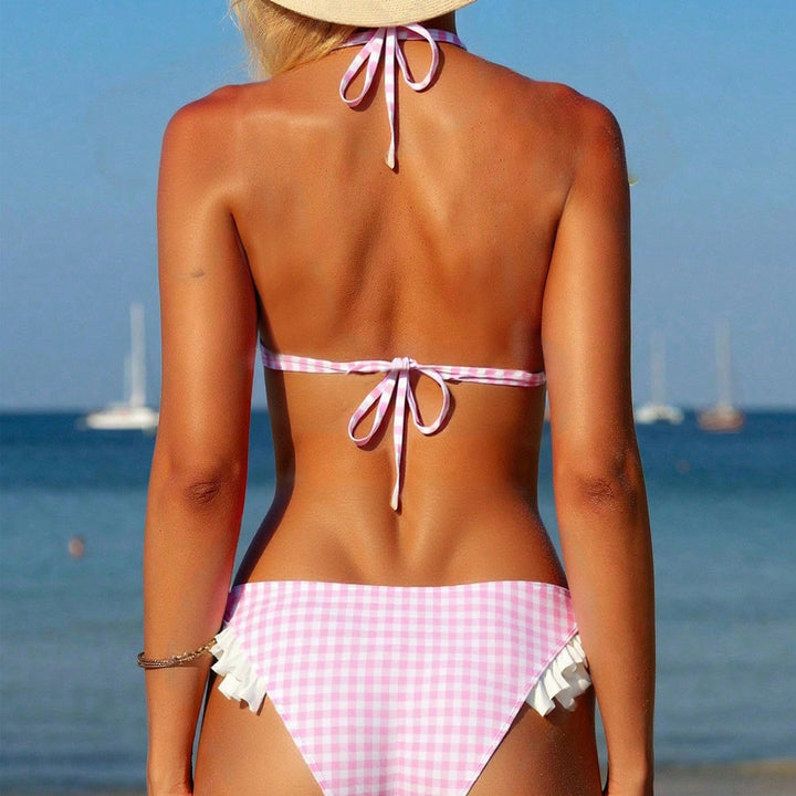 Damen Triangel-Bikini mit Rüschen Drune