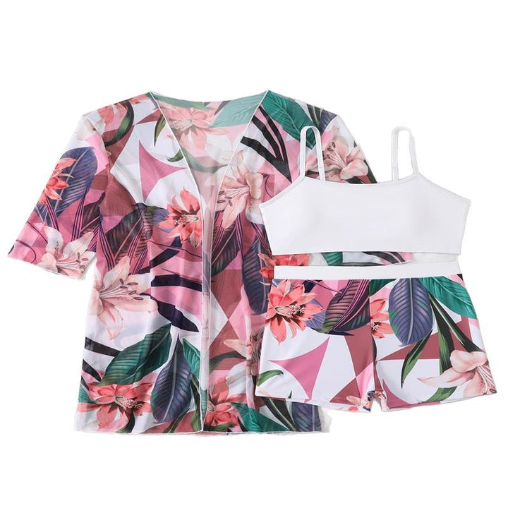 Damen Strandüberwurf mit floralem Muster und luftiger Passform Drune