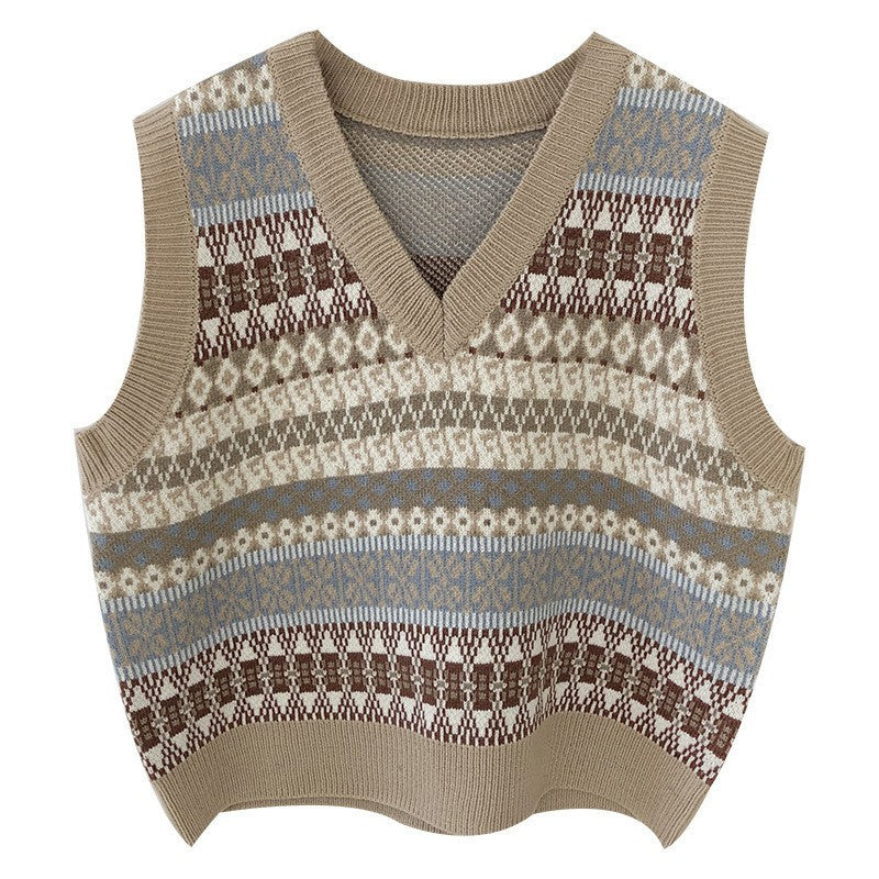 Damen Strickpullover mit modernem Fair Isle-Muster Drune