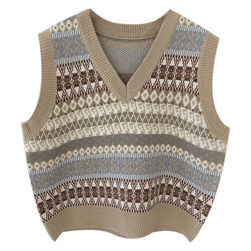 Damen Strickpullover mit modernem Fair Isle-Muster Drune