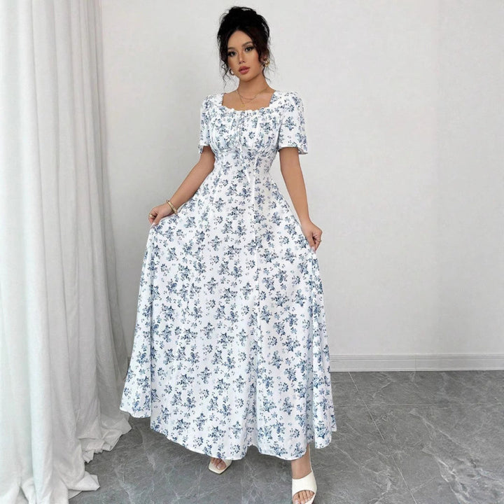 Damen Maxi-Kleid im romantischen Blumenmuster Drune