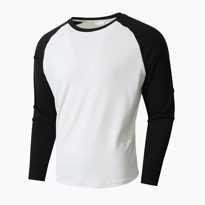 Herren Sportliches Langarmshirt mit Raglanärmeln Drune