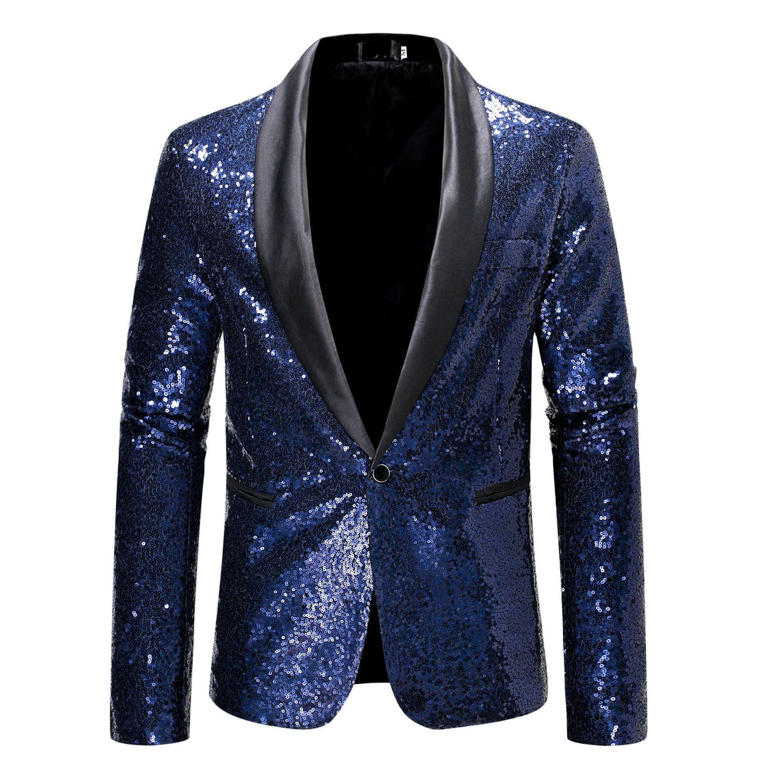 Damen Glamouröser Pailletten Blazer Drune