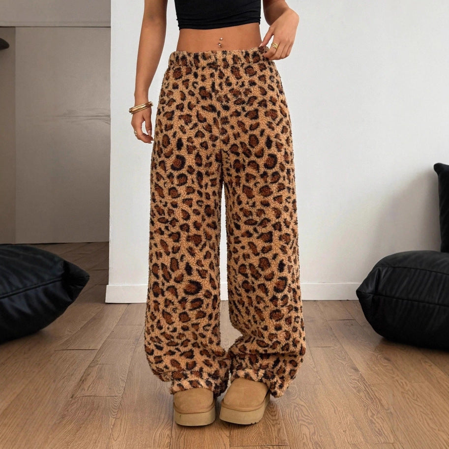 Damen lässige Leoprint-Hosen Drune