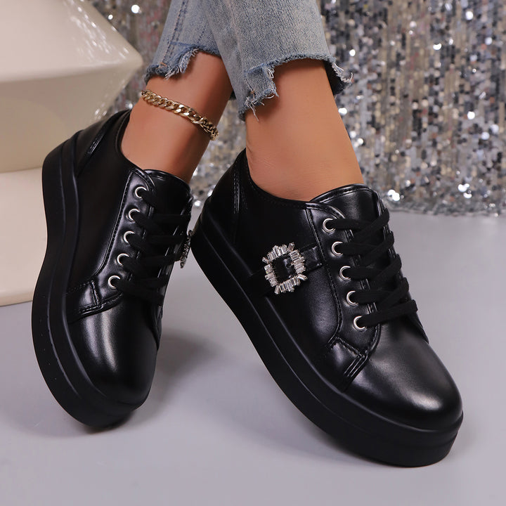 Damen Mode Plattform Sneaker Drune
