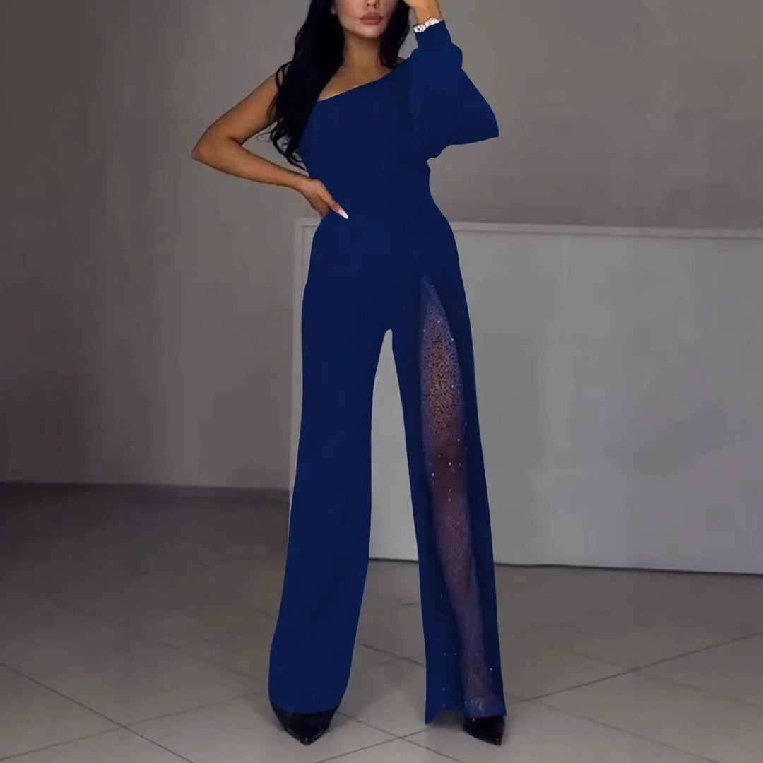 Drune | Sexy einseitiger High-Slit-Jumpsuit