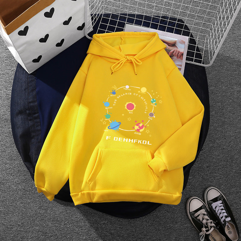 Damen Hoodie mit einzigartigem Weltraummotiv Drune