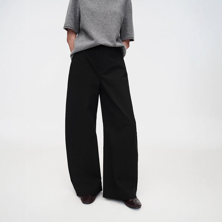 Damen Weit geschnittene High-Waist-Hose Drune