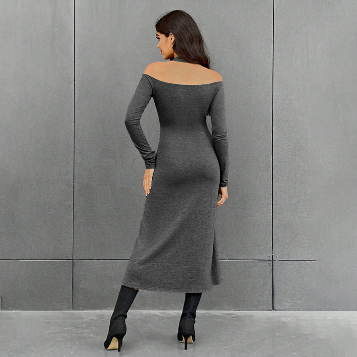 Damen Maxikleid mit schickem Schnitt und eleganten Cut-Out-Details Drune