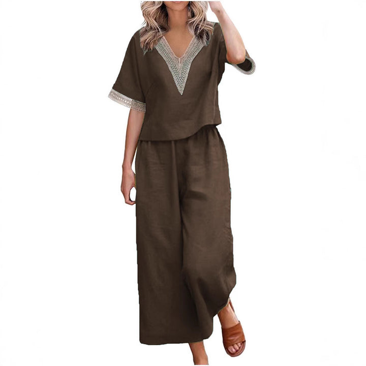 Damen Elegant geschnittenes Zweiteiler-Outfit Drune