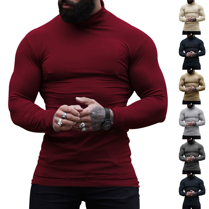 Herren stylischer Rollkragenpullover aus weichem, elastischem Material Drune