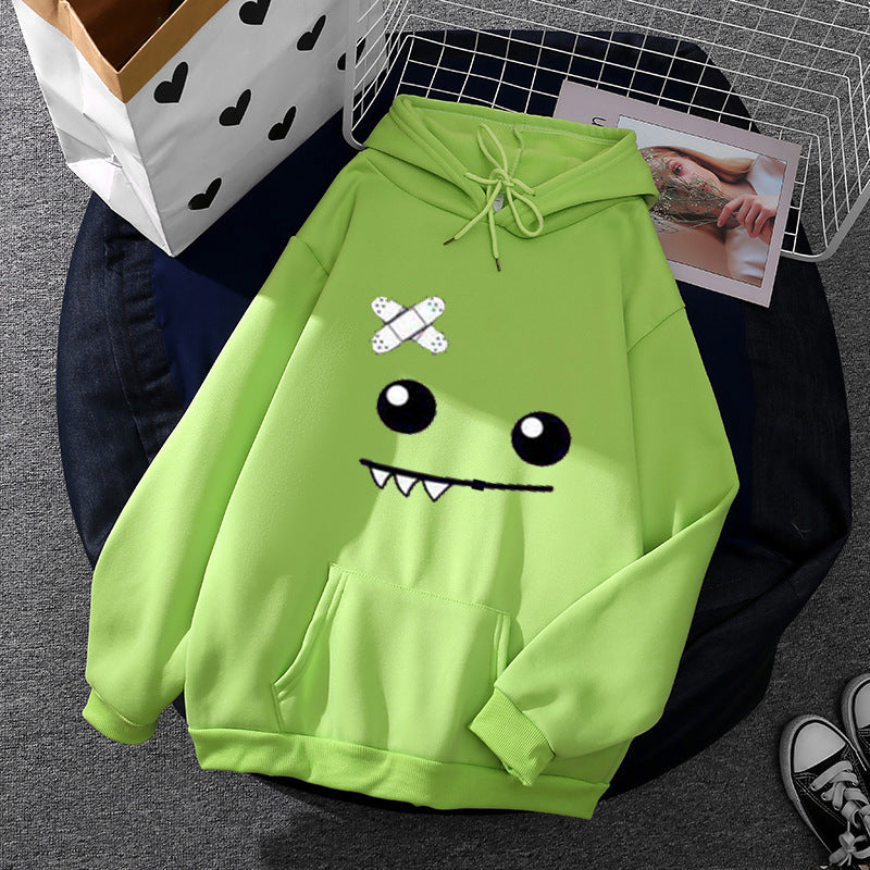 Damen Hoodie mit verspieltem Monster-Design Drune