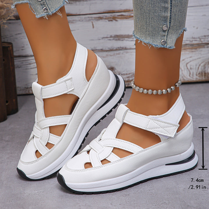 Damen sportliche Sandalen mit atmungsaktivem Obermaterial und rutschfester Sohle Drune