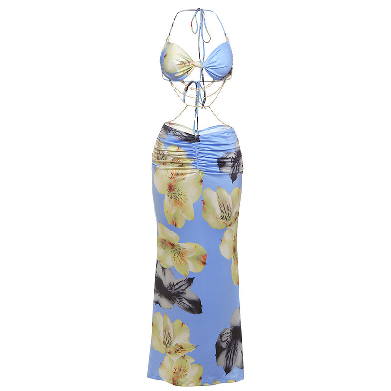 Damen Bikini Set mit elegantem Wickeldesign und floralem Muster Drune