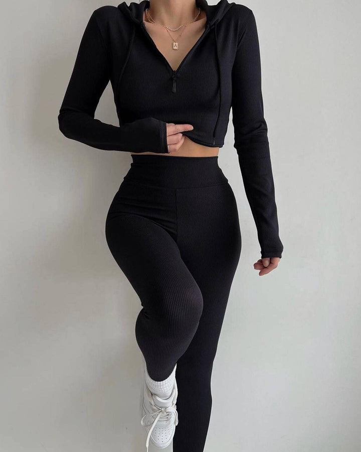 Damen Langarm-Pullover mit Reißverschluss Drune