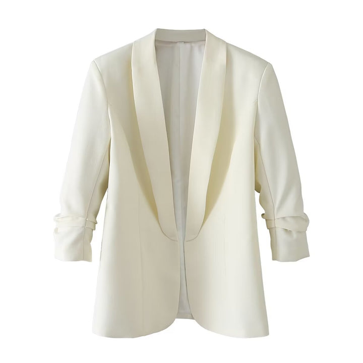 Damen Oversize Blazer ohne Verschluss Drune