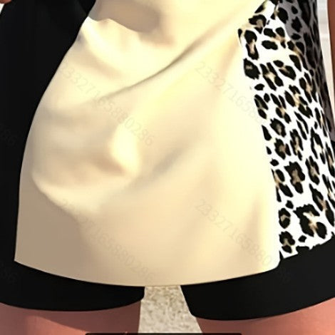 Damen Tankini-Set mit modischem Leopardenmuster und verstellbaren Trägern Drune