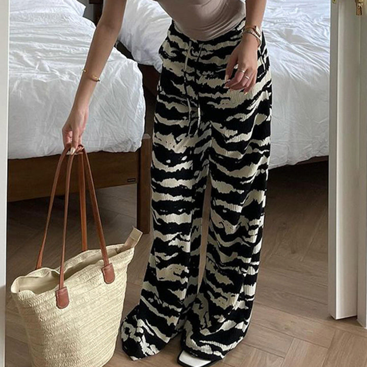 Damen bequeme Schlafhose mit motivierendem Print Drune