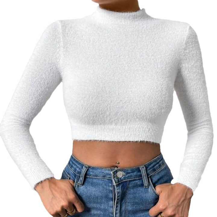 Damen Kurzarm Pullover Drune