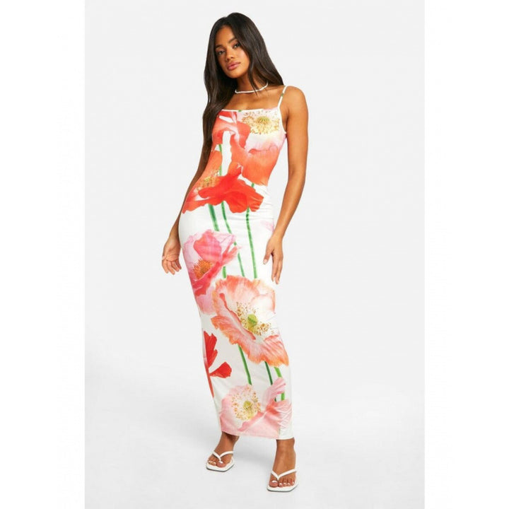 Damen Maxikleid mit floralen Highlights und komfortablem Schnitt Drune