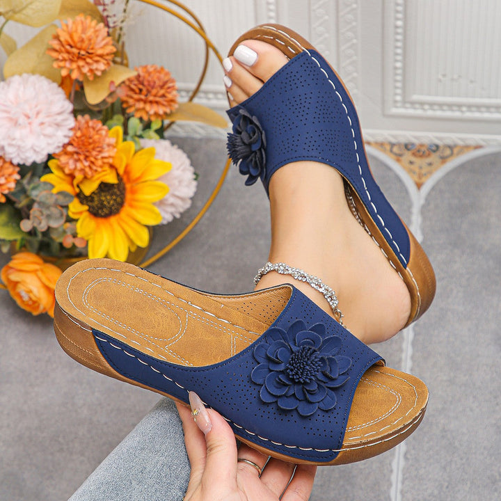 Damen modische Sandalen mit floralem Dekor Drune