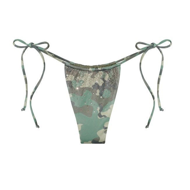 Damen Triangel-Bikini mit schimmernden Details Drune