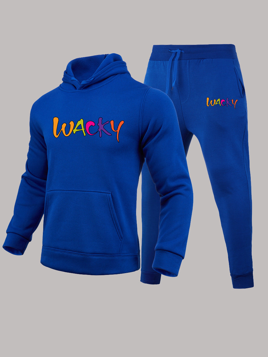 Damen Freizeit Hoodie- und Jogginghose-Set mit auffälligem Logo-Design Drune