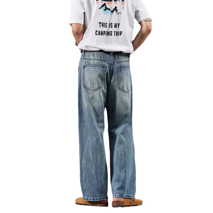 Herren entspannte Jeans im modernen Destroyed-Look Drune