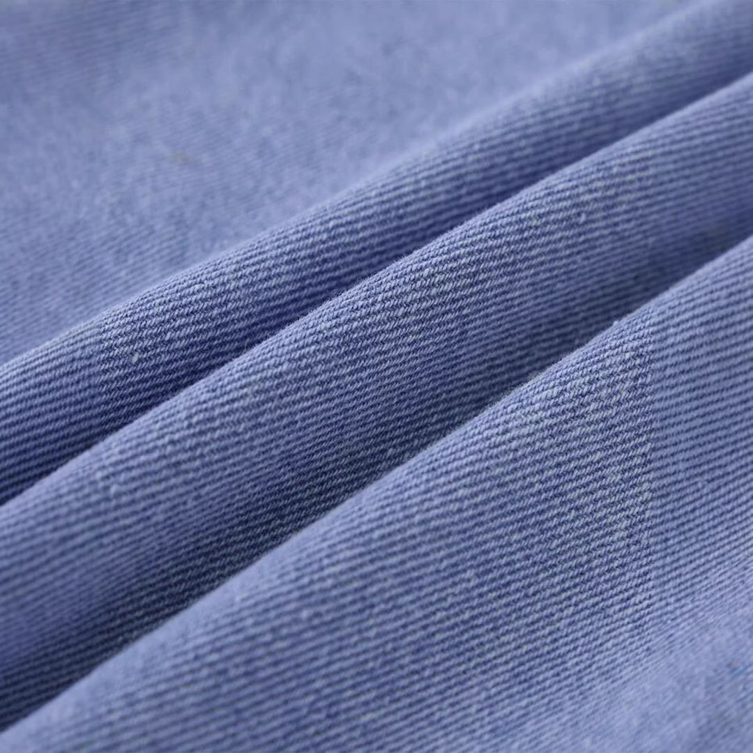 Herren lässige Denim-Hose mit verstellbarem Bund und tiefen Taschen Drune