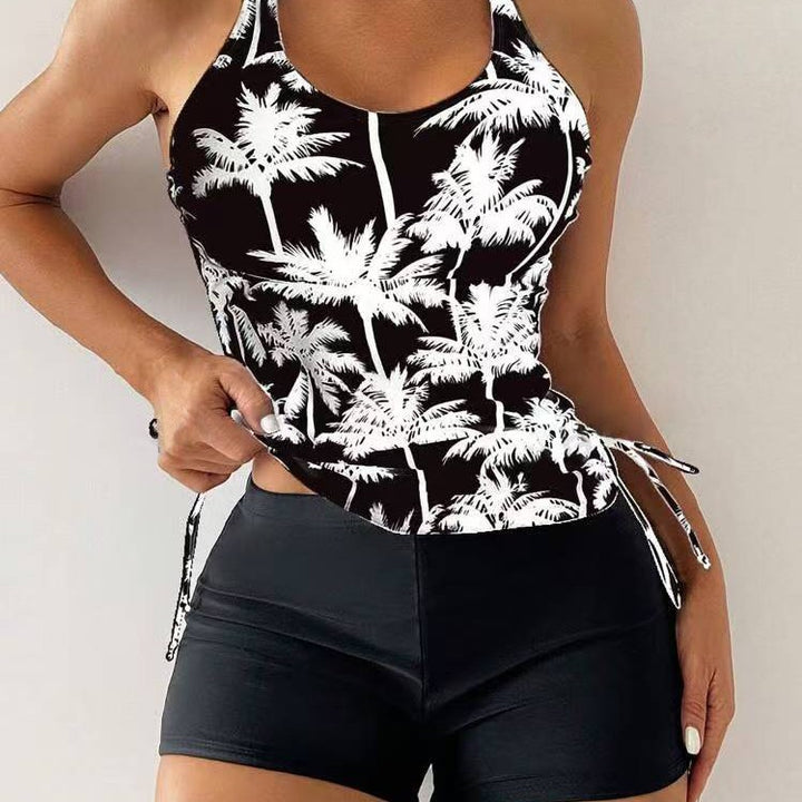 Damen Tankini-Set mit floralem Design und verstellbaren Trägern Drune