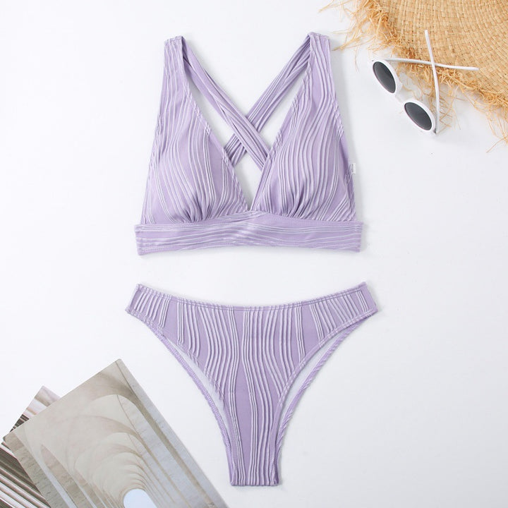 Damen Design Bikini mit gerafften Details Drune