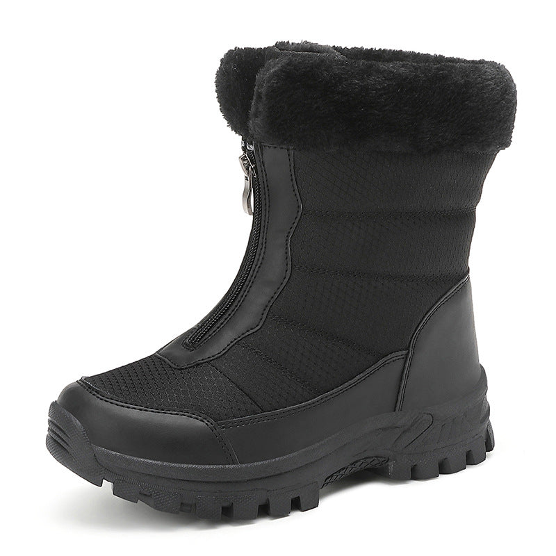 Damen isolierte Winterstiefel mit rutschfester Sohle und kuscheligem Innenfutter Drune