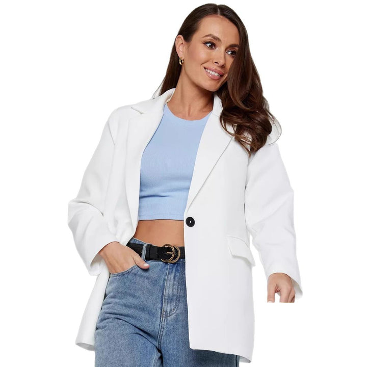 Damen eleganter, lässiger Blazer mit angesagtem Oversized-Schnitt Drune