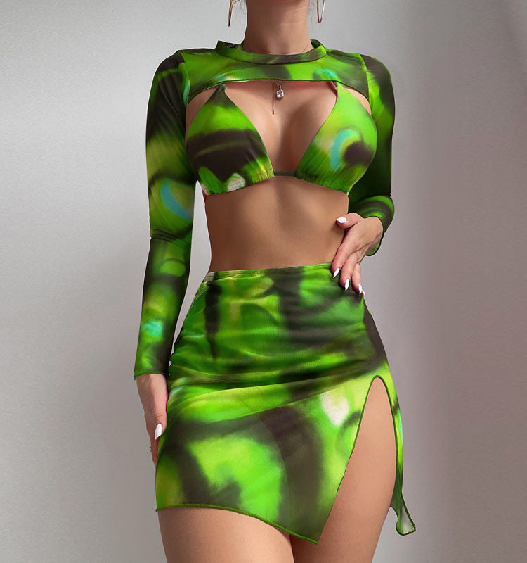 Damen modisches Ensemble mit Cut-Out-Design Drune