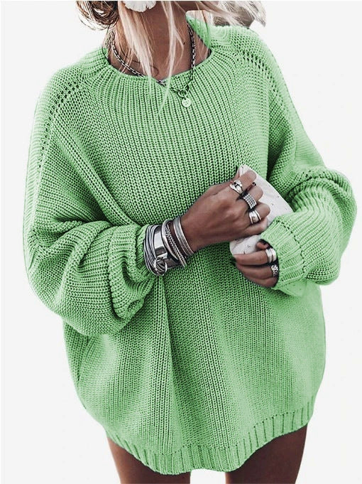 Damen Oversized Strickpullover Drune